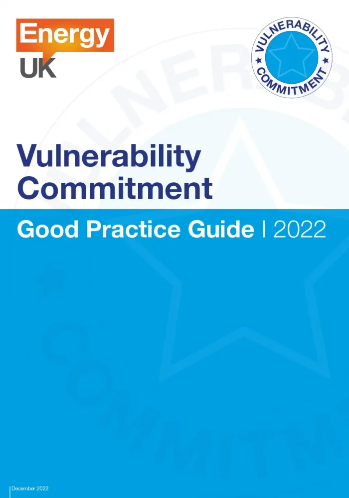 Energy UK Vulnerability Commitment Good Practice Guide Dec 2022 1