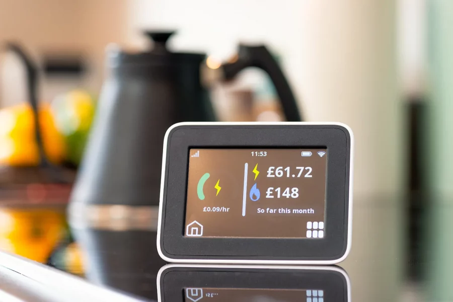 UK Domestic Smart Meter display